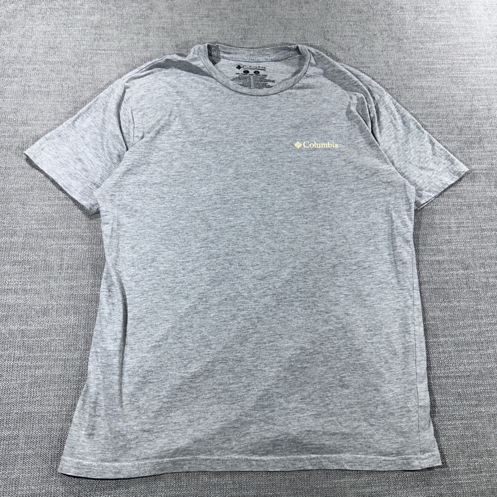 Columbia Graphic T-Shirt Mens L Grey Excellent Bear‎ Just Another Mile or Two